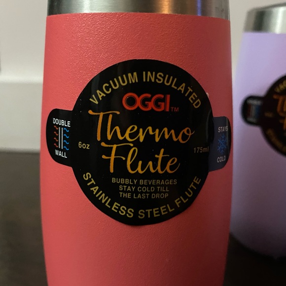 OGGI Vacuum Insulated Flute 6oz | Pink - Picture 2 of 2